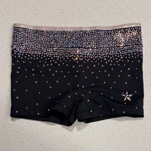 Rebels Black Sparkle Athletic Shorts